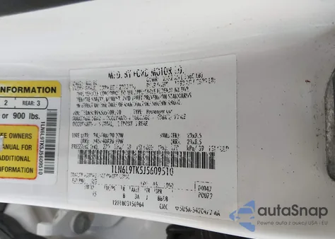 2018 Lincoln Continental Select z USA, uszkodzony, nr VIN 1LN6L9TK5J5609510